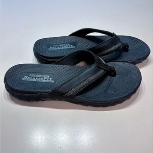Skechers Black Relaxed Fit Flip-Flops